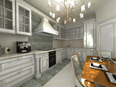 Кухня в классическом стиле, проект Нью Йорк